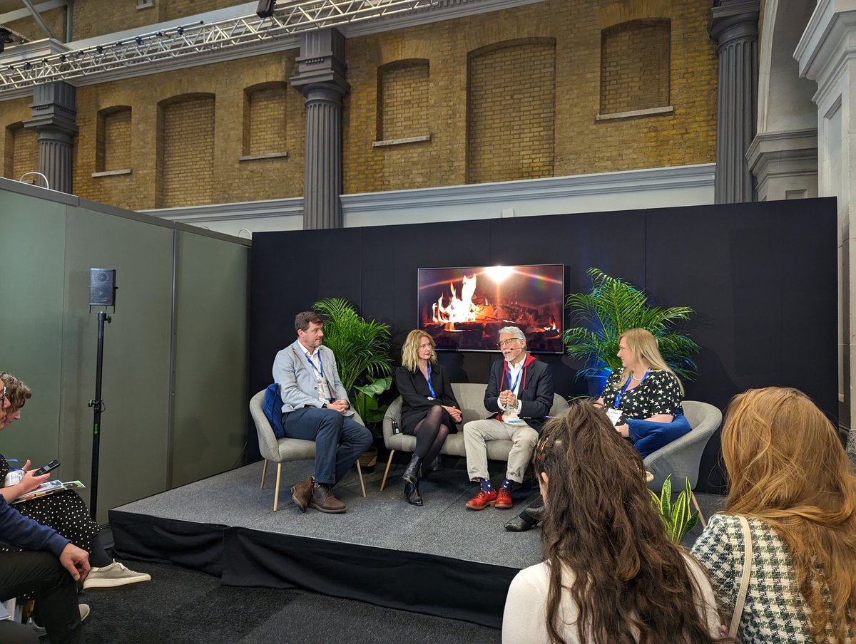 soult's tweet photo. "High streets are not dying, they're evolving. They have a chance to be reborn", says John from @savethehighstr at the latest fireside chat at #CRMP23. That's the kind of message I always like to hear! 🔥 #evolvingnotdying https://t.co/zyhXePsAZo