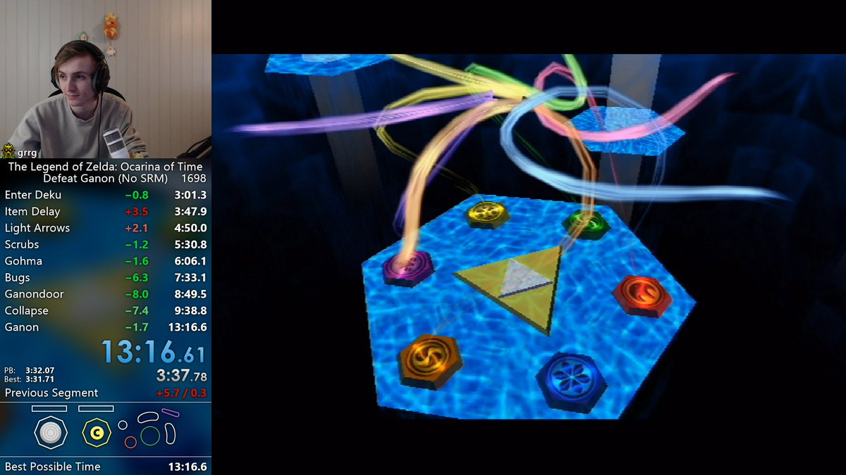 4th place, gigachoked after Bugs though, should've been world record easily

Also lost 5s on Item Delay to just silly mistakes lol
