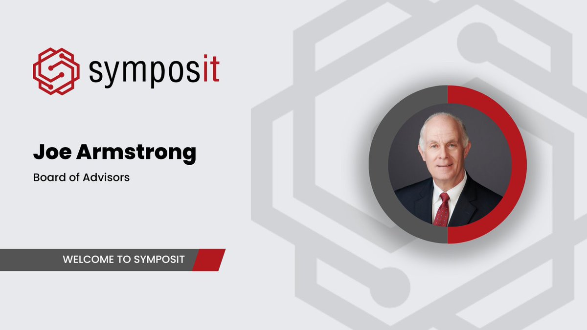 We are proud to announce that Joe Armstrong, former President and CFO of Intelligent Decisions, Inc., has joined Symposit's Board of Advisors. #Leadership #BoardAdvisors #CFO
