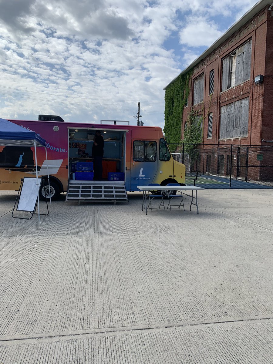 DC Public Library Pop-Up at Crummell💃🏾😊10am-1pm today and every 4th Tuesday till September!!
