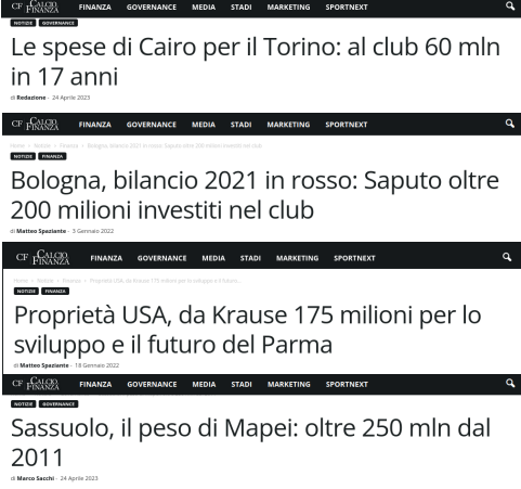 OperazDelleAlpi's tweet image. #CAIRO 60M in 17 anni, -3,5/anno
#saputo 200 in 7 anni, -28,5/anno
#krause 175 in 3 anni, -58,3/anno
#mapei 250 in 12 anni, -20,8/anno
#dellavalle 285 in 17 anni, -16,7/anno
#commisso 380 in 4 anni, -95/anno
#pallotta 320 in 8 anni, -40/anno
#friedkin 700 in 3 anni, -233,3/anno