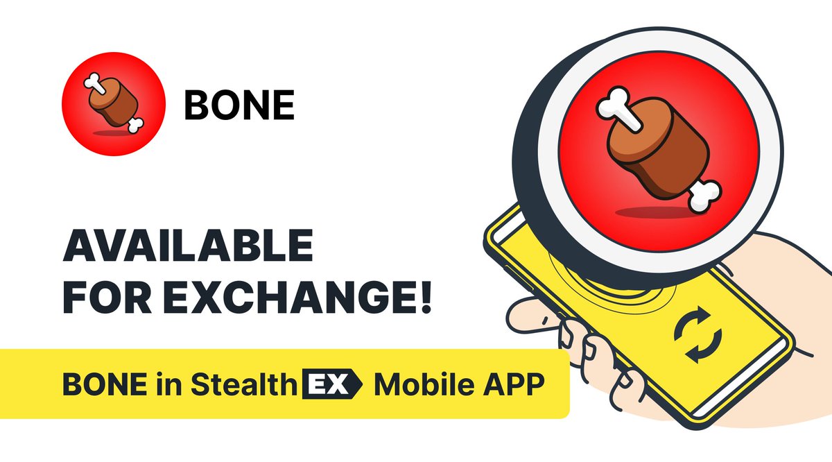 StealthEX_io's tweet photo. #ShibaArmy can get $BONE right via their phones 😱

@Shibtoken ecosystem governance token #BONE is listed on StealthEX Mobile App 🍖

Google Play 👉  https://t.co/wP8UW7MNcP

Swap on web 👉 https://t.co/FARIP3mDEx

700+ #crypto coins for cross-chain exchange with no limits &amp; KYC! https://t.co/11NcETFlaA