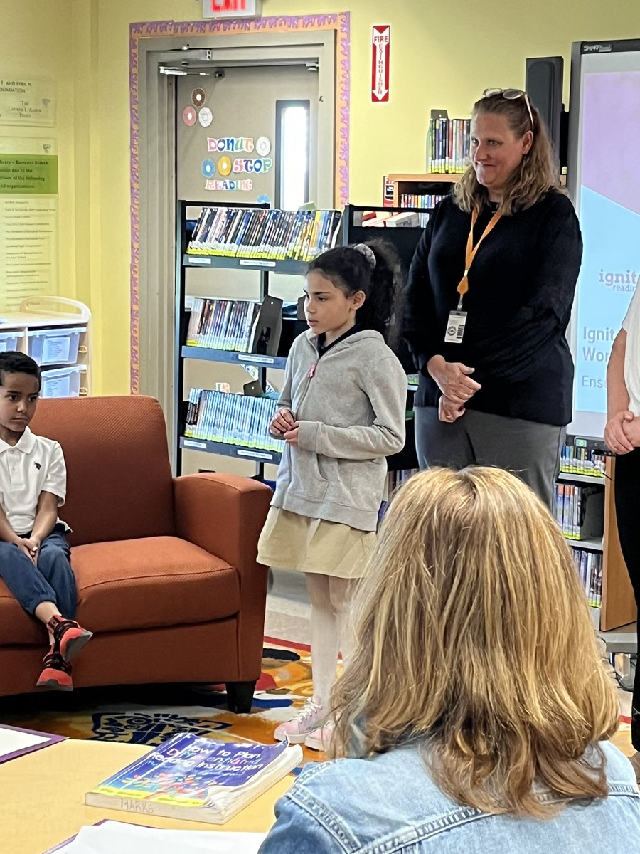 Jen85803622's tweet photo. Some of our IGNITE superstars shared their experiences with this wonderful program!! #IGNiTE #burncoatprep 💙🐾📖📚 https://t.co/XQbUOYPBRC