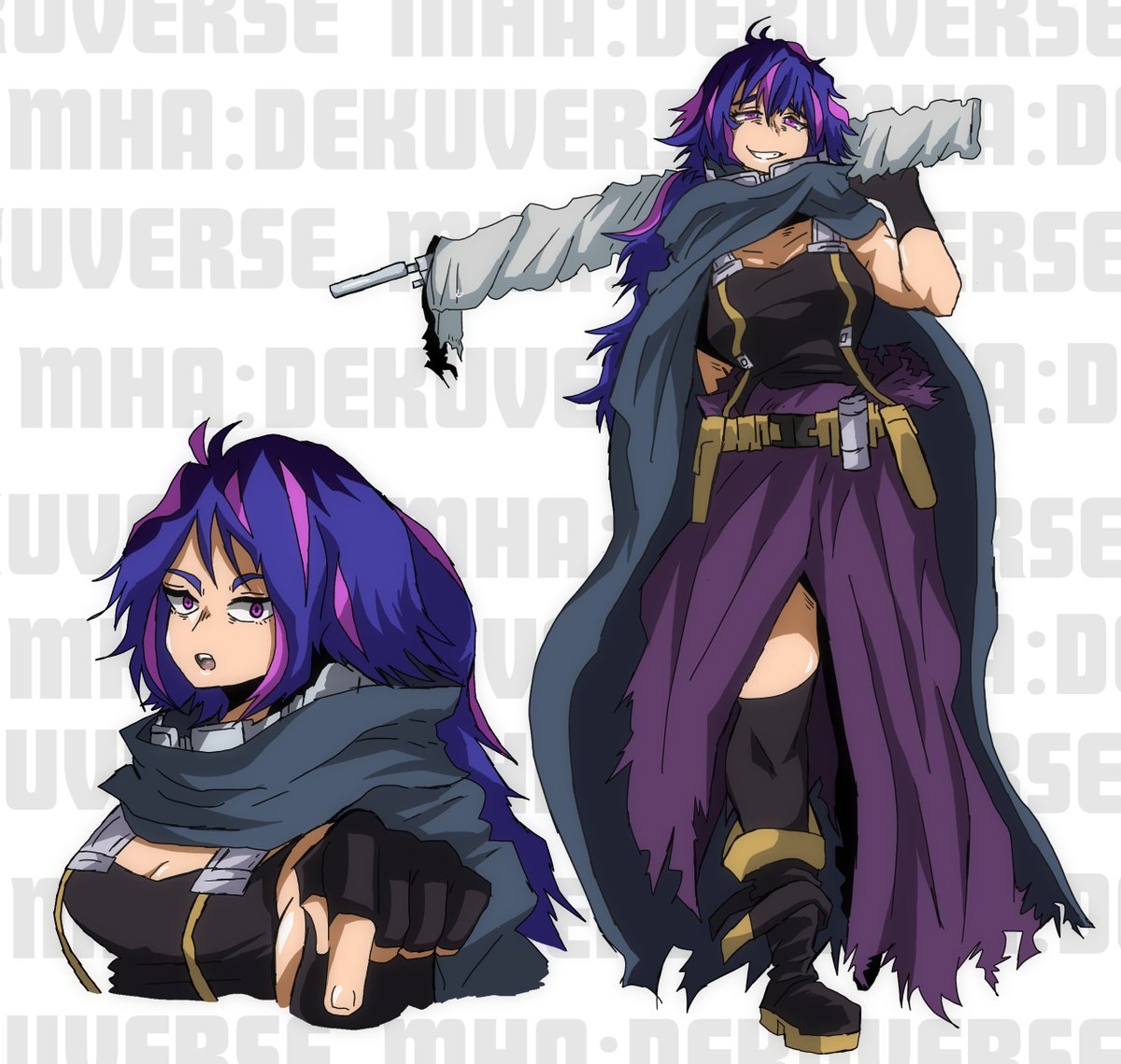 AU Kaina Tsutsumi/ Lady Nagant Character sheet. #dekuverse