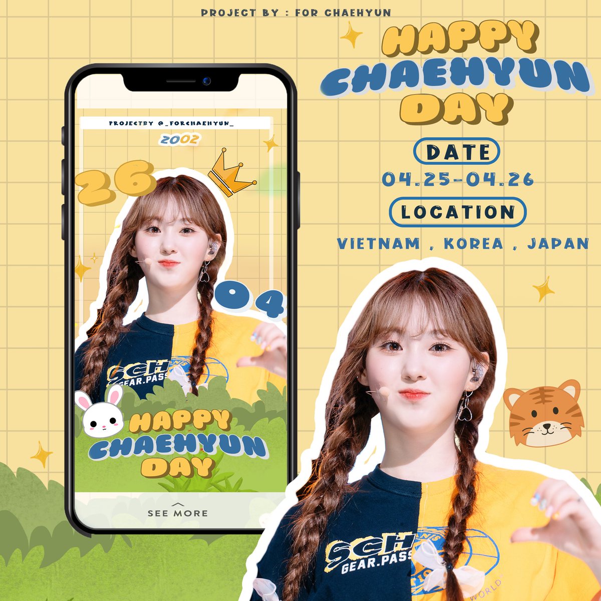utopiaforkch's tweet photo. 🐯 IG STORY FOR CHAEHYUN's 22ND BIRTHDAY 🐰

"𝗯𝗲 𝗺𝘆 𝗰𝗵𝗮𝗲𝗵𝘆𝘂𝗻, 𝗯𝗲 𝗺𝘆 𝗖𝗛𝗔𝗘𝗿𝗶𝘀𝗵"

426 WISHES FOR CHAEHYUN
#22ndSpringWithChaehyun
#채현이생일엄청기다렸다아
#もちもちいちごだいうくの日
#金采炫春尾之诗
#CHAEHYUN #김채현 #金采炫 #キムチェヒョン @official_kep1er https://t.co/3n4vs0bUWu