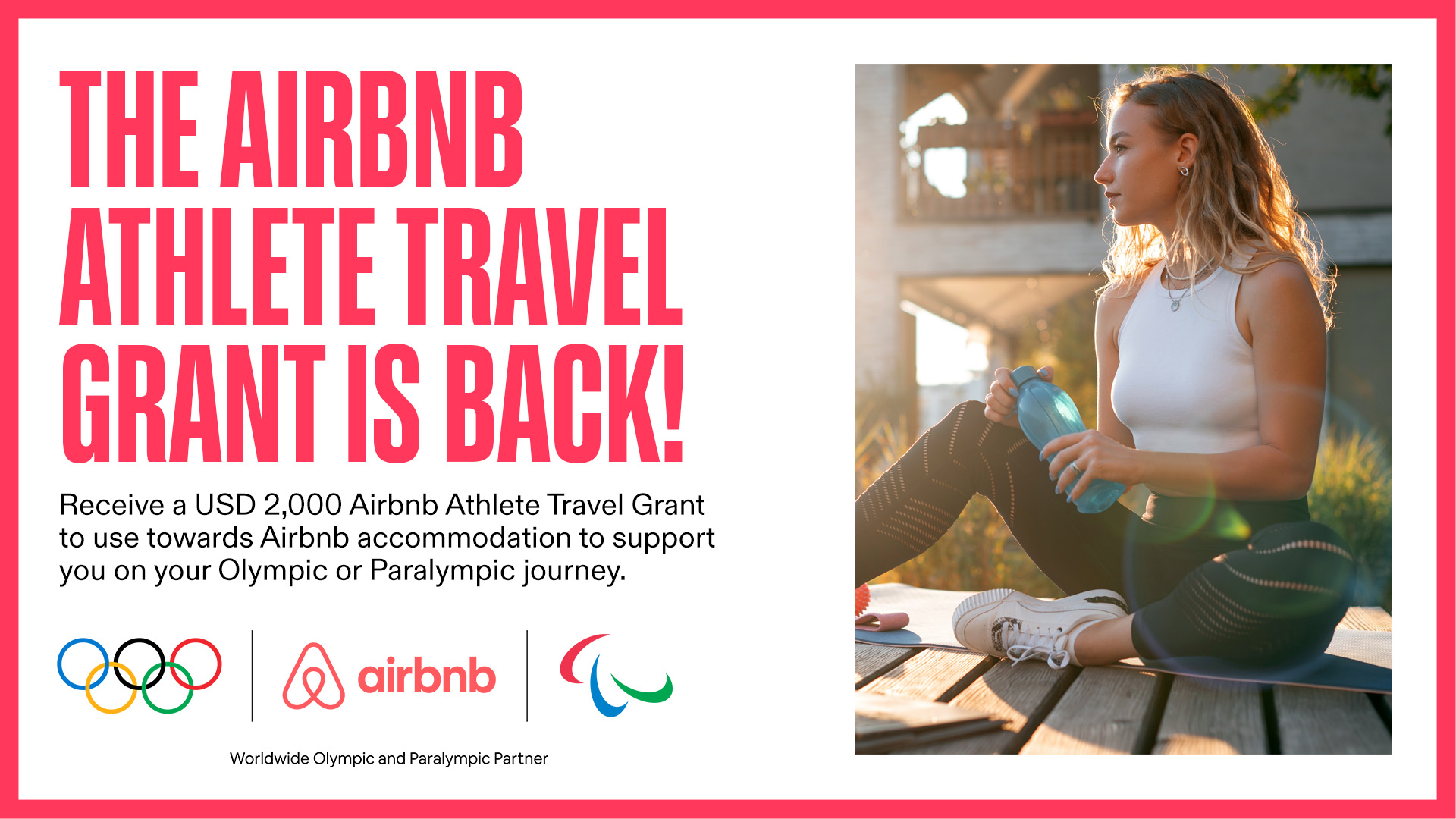 Athlete365 on X: &ldquo;The Airbnb Athlete Travel Grant is back! 🙌 The 