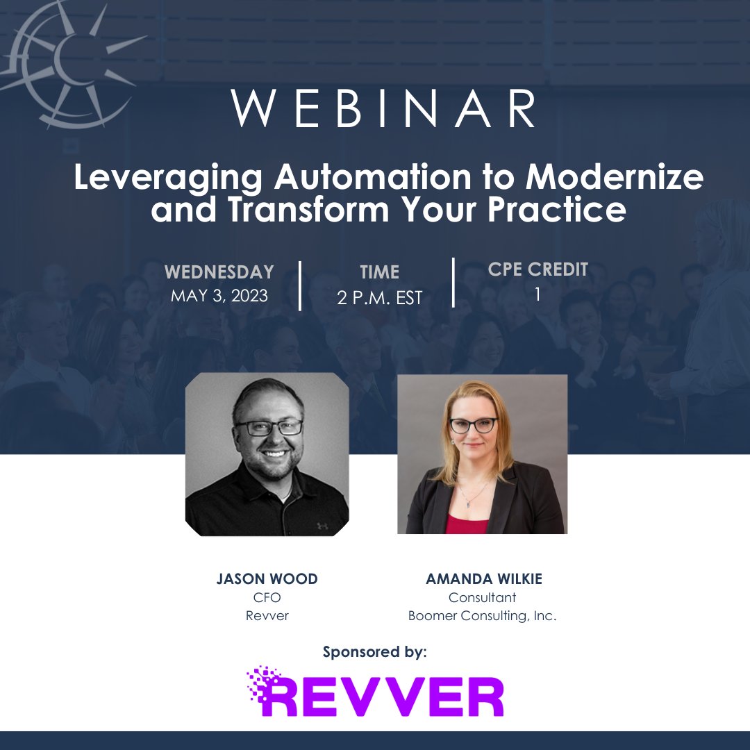 lgboomer's tweet image. Register for the @RevverDocs webinar and learn about leveraging automation to modernize and transform your practice. @AmandaWilkieBCI will be there: boomer.link/mp6 #cpa #accounting