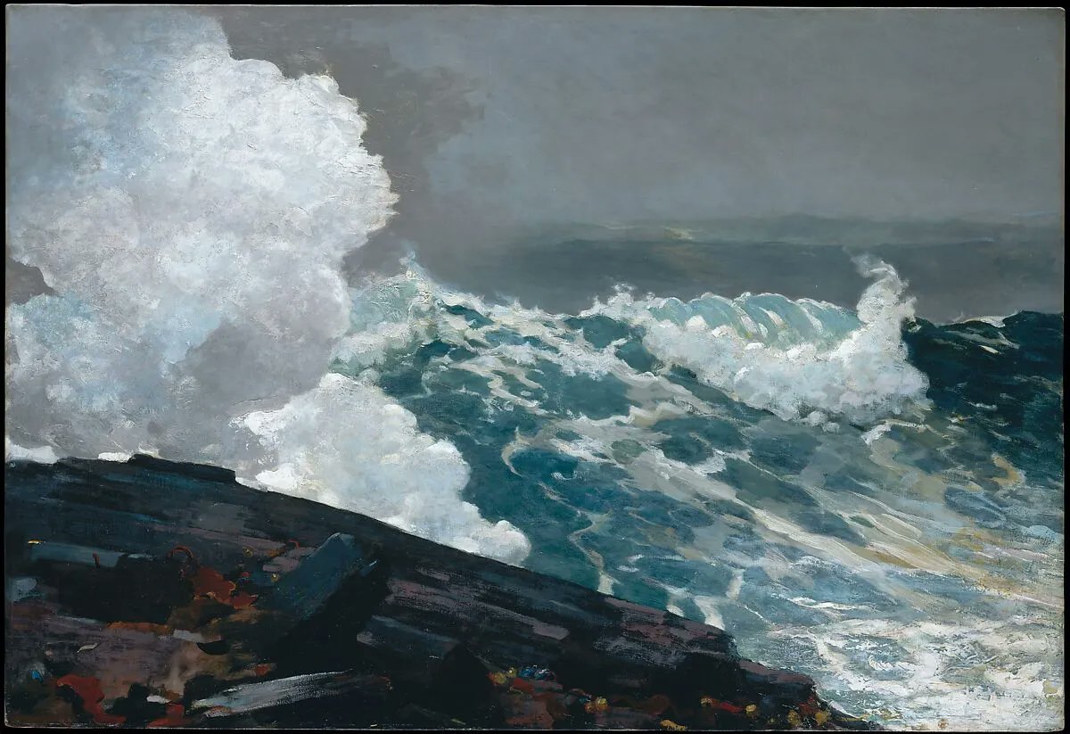 Title ▪️ Northeaster 
Artist ▪️ Winslow Homer 
Date ▪️ 1895; reworked by 1901  
Medium ▪️ Oil on canvas

#WinslowHomer #FineArt #UniversalPaintings #Paintings #AtriumFineArt