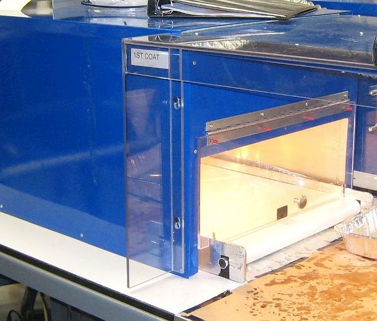 mini_mover's tweet photo. Mini-Mover Conveyors can take the heat! This manufacturer of miniature high voltage electronic devices uses Mini-Mover conveyors in its potting cells. (In electronics, potting is a process of coating sensitive parts with a protective material that hardens.)  #minimoverconveyors https://t.co/EZiyHrat9Q