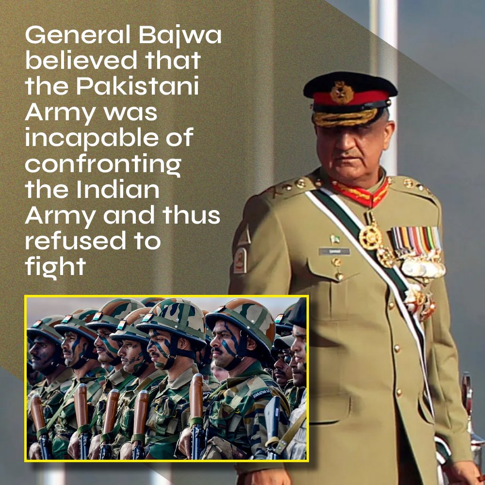 @Rubanahuq   @MohibulC_Nowfel 
According to Pakistani journalist Hamid Mir, #GeneralBajwa had admitted that the Pakistani Army had no capacity of fighting with India. #IncompetentPakArmy