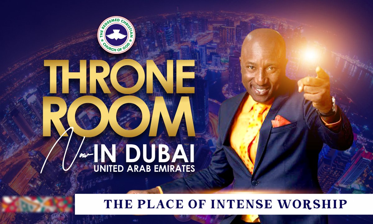 rccg_ThroneRoom's tweet photo. The Throne Room - Home of intense worship, is now in Dubai https://t.co/YTpcqEaet9