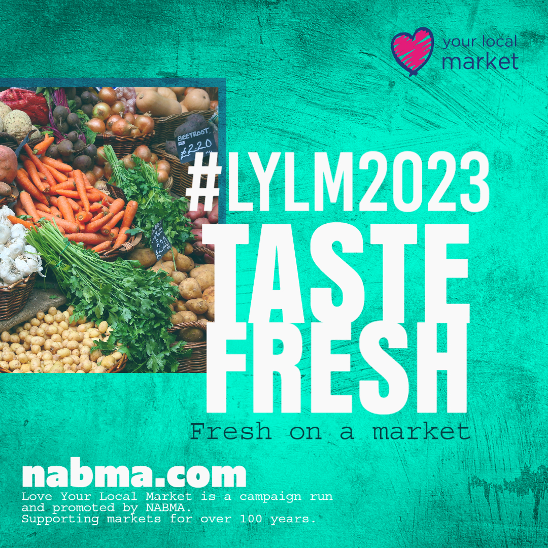 Are you ready for Love Your Local Market 2023? #LYLM2023 ♥\
Join in the biggest celebration of markets in the UK from NABMA and sponsored by Zapp.
Find out more on the #NABMA website loveyourlocal.market/38jSVYa