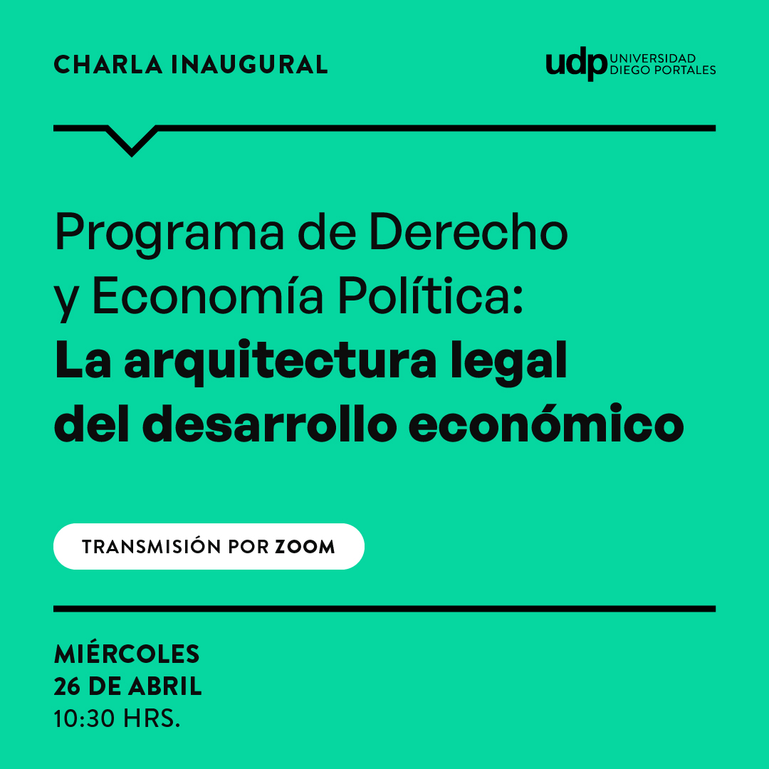 UDPDerecho's tweet photo. 🔜Mañana 26 de abril (10.30 horas) se desarrollará la Charla Inaugural "La arquitectura legal del desarrollo económico", instancia organizada por nuestra Facultad de Derecho y la Facultad de Ciencias Sociales e Historia UDP  (@icsoUDP) ✔️

👉🏼Detalles: https://t.co/YzmdEDtPZP https://t.co/gsaOr3g286