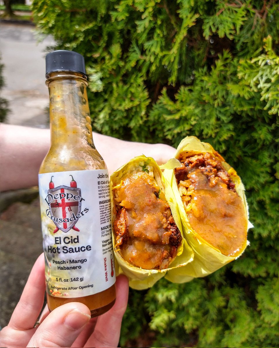 PepperCrusaders's tweet photo. El Cid hot sauce and El Pastor burritos from @habanerosmexofficial are the prefect combination! 🌯💕

Join the Crusade! 
https://t.co/6GeNfIwZV0
🌶️⚔️🌶️⚔️🌶️⚔️🌶️

#peppercrusaders #hotsauces #hotsauce #hotsaucelife #hotsaucelover #hotsauceoneverything #hotsauceaddict #BURRITO https://t.co/1VTqwaAzQQ