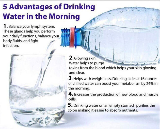 OrganicLiveFood's tweet photo. Why you should start your morning with #water: https://t.co/s2BEjdvcqC Keep in mind that #tapwater and bottled water have high levels of #fluoride and plastic #BPA in them https://t.co/APV7SYEvLC