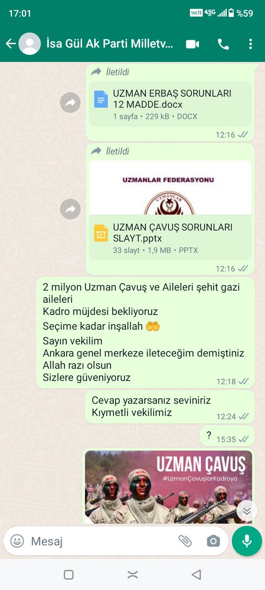 #HerkeseKadroVarUzmÇvşaYokmu
2 milyon Uzman Çavuş ve Aileleri kadro müjdesi bekliyorlar 
<a href="/gulisa52_RTE/">İsa</a> <a href="/RTErdogan/">Recep Tayyip Erdoğan</a> <a href="/Akparti/">AK Parti</a> <a href="/dijital/">Dijital</a> <a href="/iletisim/">T.C. İletişim Başkanlığı</a> @ErbakanFatih @MKazimAlpay <a href="/alitilkici38/">Ali Tilkici 🇹🇷</a>