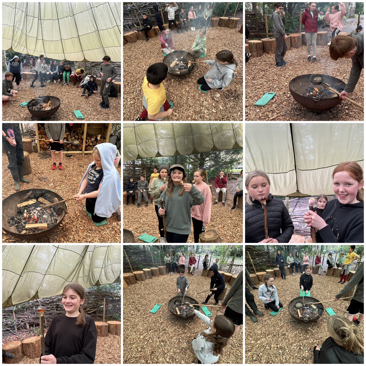 ysgolbroallta's tweet image. Cynnau tân, tostio marshmallows a choginio popcorn 🔥Lighting a fire, toasting marshmallows and cooking popcorn 🔥#blwyddyn6 #pwllglo