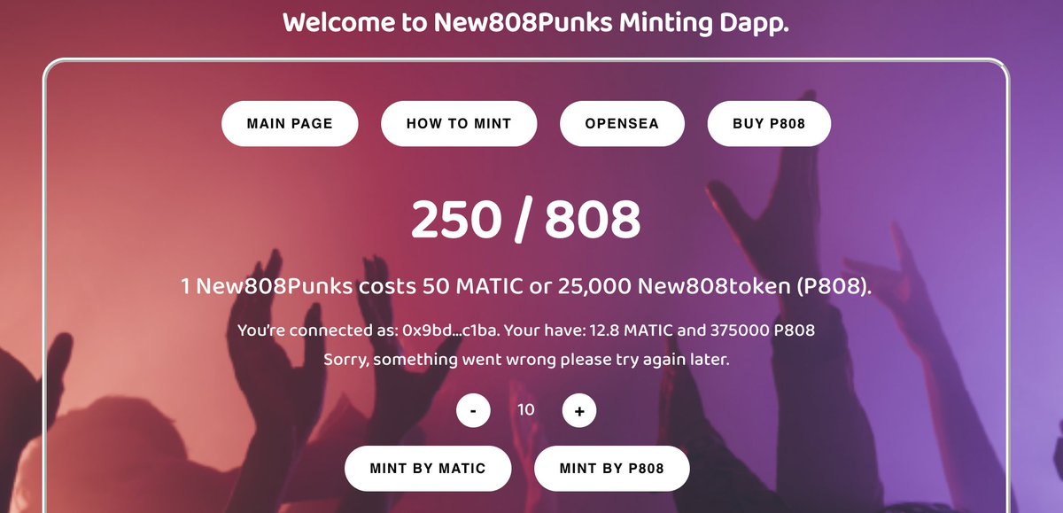 Its been a year that we started New808punks NFT minting. So far 250 are minted. So we decided to mint  rest and sell on secondary markets with promotions. 
So its last 24 hours to mint your punks.
So far 9/15 Legendary and 8/33 Epic are minted.
Mint here: new808.tk/mint