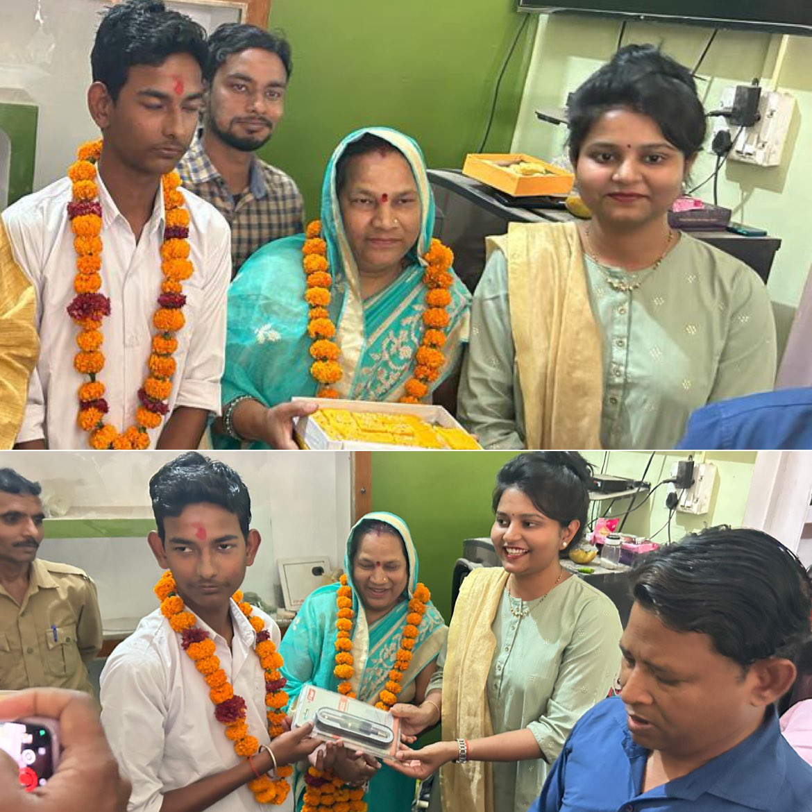 sdm_shweta's tweet photo. सरस्वती विद्या मंदिर #चरखारी के छात्र शुभ चपरा ने इंटरमीडिएट #यूपी_बोर्ड परीक्षा में प्रदेश में #प्रथम स्थान व पुष्पराज सिंह ने 7वाँ स्थान प्राप्त कर चरखारी को गौरवान्वित किया है। उज्जवल भविष्य के लिए आपको ढेरों शुभकामनाएं💐💐
#Mahoba #Charkhari @DmMahoba 
#Exam #UPBoard #student https://t.co/QcMLiqRLIx