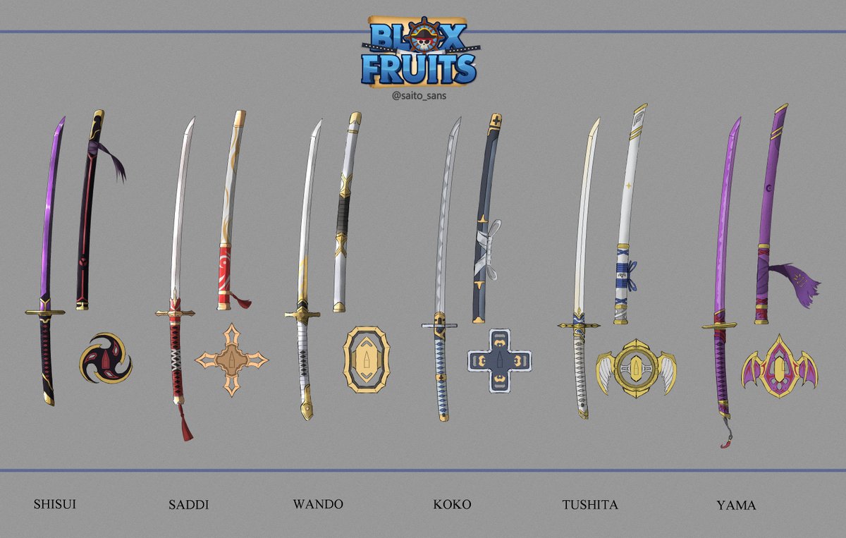 Kitt on X: New Blox Fruits rework swords. What's your favorite? / X