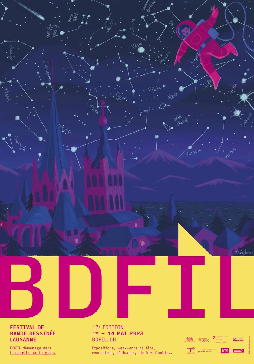 Anywr_Swiss's tweet photo. 📌 #BDFIL : 17e Édition

Le Festival International de Lausanne s’impose comme le rendez-vous annuel des amoureux de bande dessinée ✍

𝗘𝗻𝘁𝗿𝗲𝘇 𝗱𝗮𝗻𝘀 𝗹𝗮 𝗺𝗮𝗴𝗶𝗲 𝗱𝘂 𝟵𝗲 𝗮𝗿𝘁❗ 😍

🔜 @BDFILausanne : du 1er au 14 mai 2023

#bdfil2023 #lausanne #suisse https://t.co/731ZZrh9hB