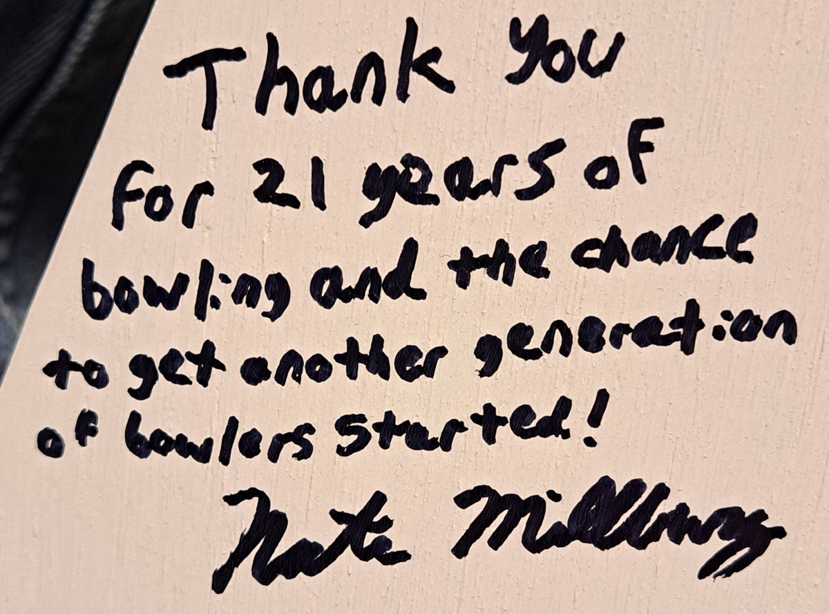 N8dogg's tweet photo. This is my thank you and my 11 year old's thank you to our favorite bowling alley owners as they prepare to lose everything they've worked so hard for. https://t.co/HMtV0jUShD