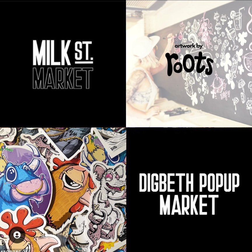 Roots0121's tweet photo. This Saturday in Digbeth ✨ 10-6pm #vendor #shopsmall #indieart #brum #indigbeth #digbeth https://t.co/jpnp955mWK