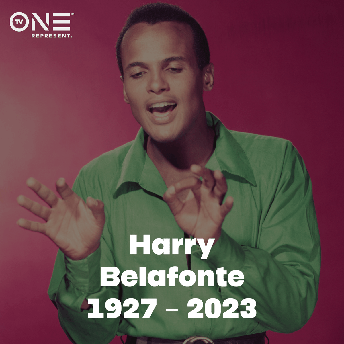 tvonetv's tweet image. TV One is saddened to share that groundbreaking entertainer and activist Harry Belafonte has died at 96 years old. Rest in Power. 🙏🏾