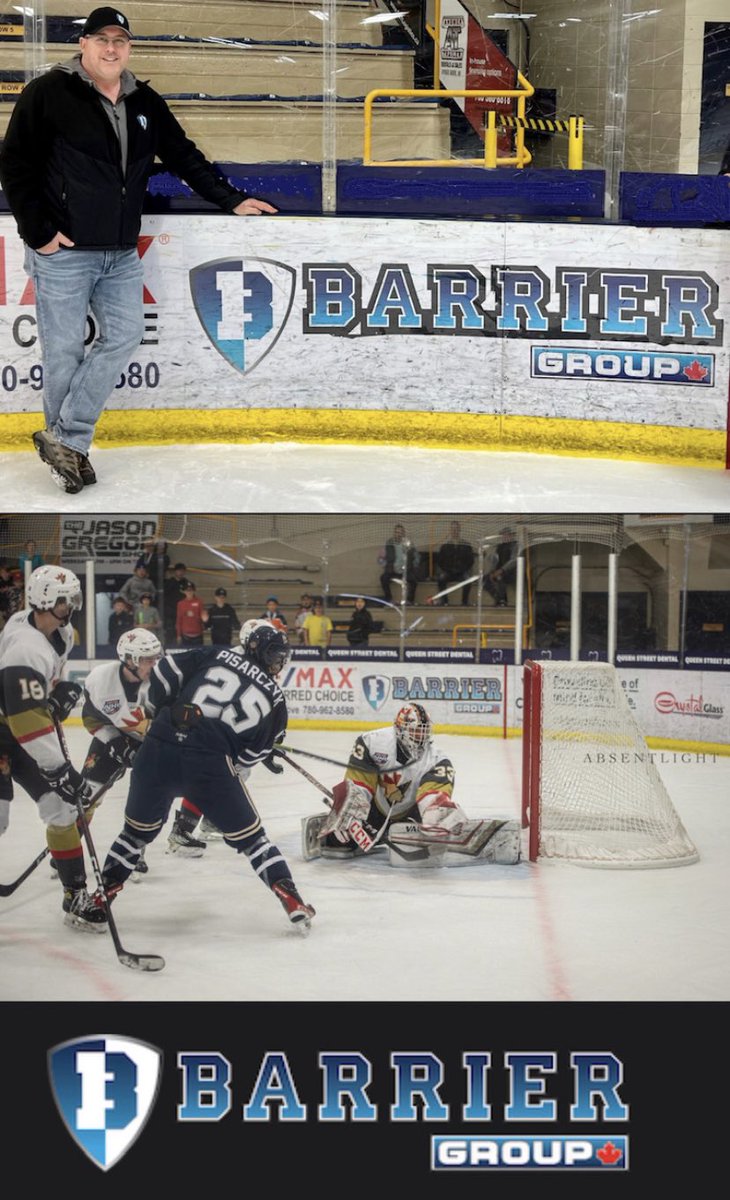 Barrier_Group's tweet photo. The Barrier Group would like to wish our community sponsored partners the Spruce Grove Saints the best of luck in their @TheAJHL final series!
#GoSaintsGo https://t.co/xciqe6TVxt