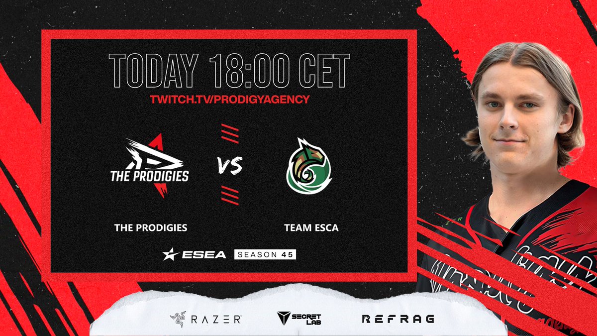Hyped to get back on the server for the #ESEA S45!

We are currently 2-0 in the league, let's try to get a new win tonight against @teamescagaming! 💪

@TeamRazer @secretlabchairs @OfficialRefrag