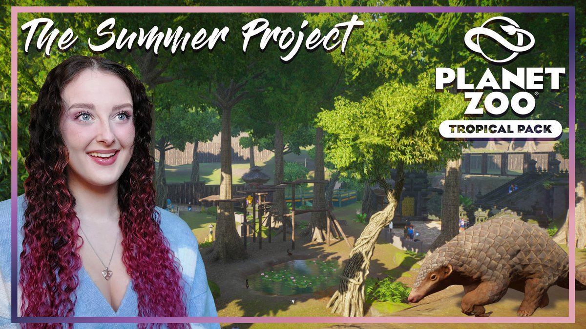 AnwynCaitlin's tweet photo. The Summer Project is a jungle paradise zoo developed &amp; built by young Socialite and up-and-coming Conservationist Tiffany Summers. 
I've completed Silver in this video and I also give some tips and tricks for you to start this zoo easily! #planetzoo 
🌴https://t.co/dZRFZNmvUj https://t.co/c4I5XBWYGf