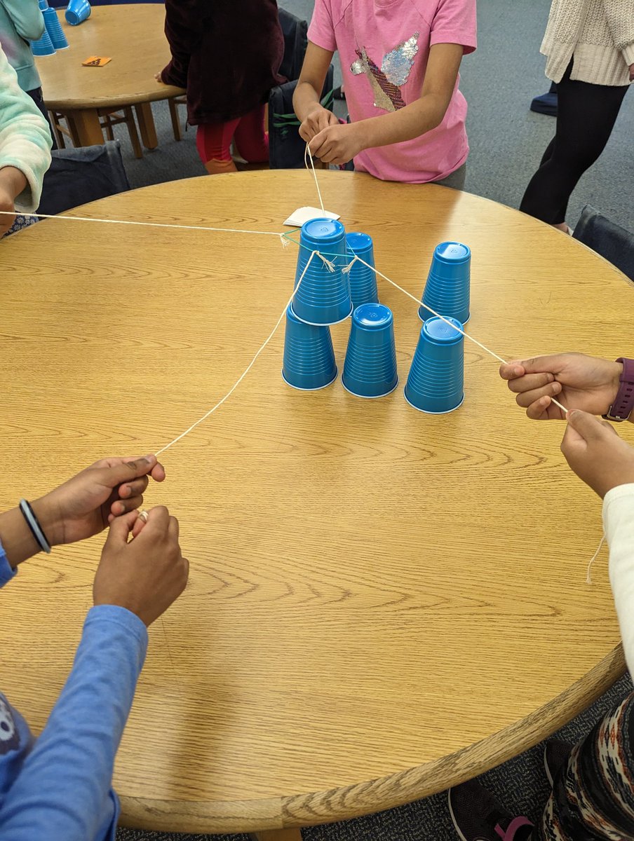 VESTechnology's tweet photo. STEAM Day at @WicoffjF! 3rd grader students were excellent engineers as they worked together to build structures out of cups 
#wwprsd https://t.co/xRzvxkK3vS