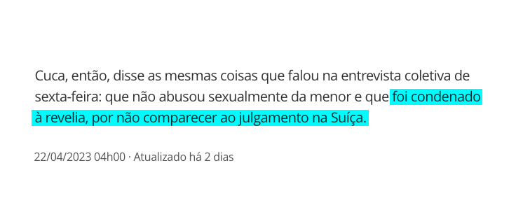 JeGoya's tweet photo. @Corinthians #ForaCuca 
O Robinho também pode usar esse argumento daqui há alguns anos? Só foi condenado por não estar lá pra se defender? https://t.co/QsIafXHWIR