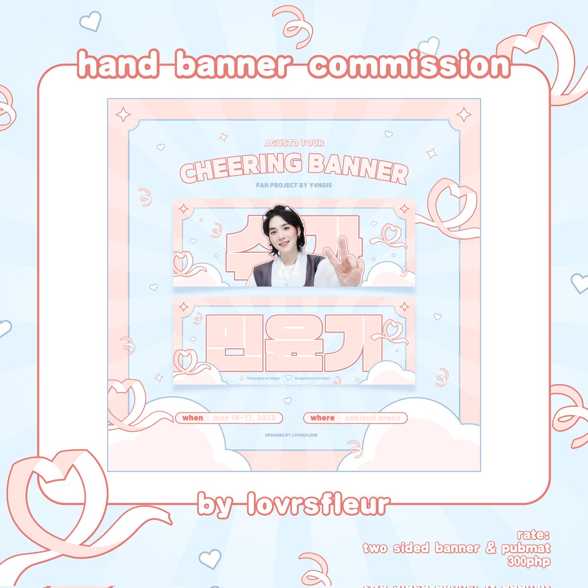 lovrsfleur's tweet photo. ᘇ ׂ ֪ #fleurcomms | samples ! ୨୧
– two sided hand banner + pubmat
: ¨·.·¨ :
` ·. hi, i accept design commissions for your desired freebies ! feel free to send me a dm if you're interested !
t. wts lfb ph kpop banners pubmat photocard photostrip slogan digital https://t.co/YAO5D0FUlg