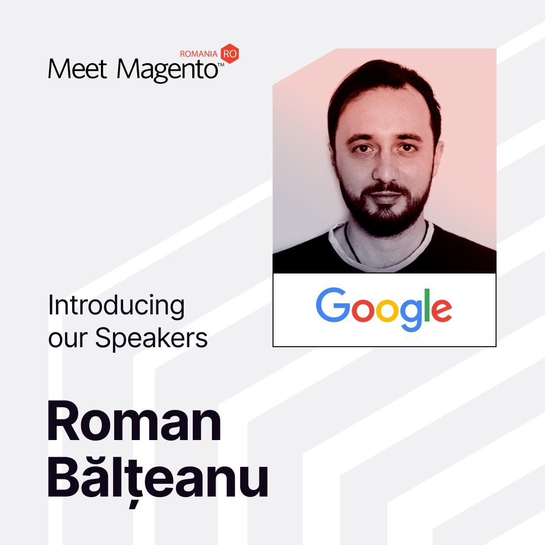 Roman Balteanu from Google is one of the amazing speakers who will take the #mm23ro stage! 😉

He is passionate about helping businesses succeed in the world of e-commerce, and we're excited to learn from his experience and expertise!

Book your seat👉bit.ly/MeetMagento202…