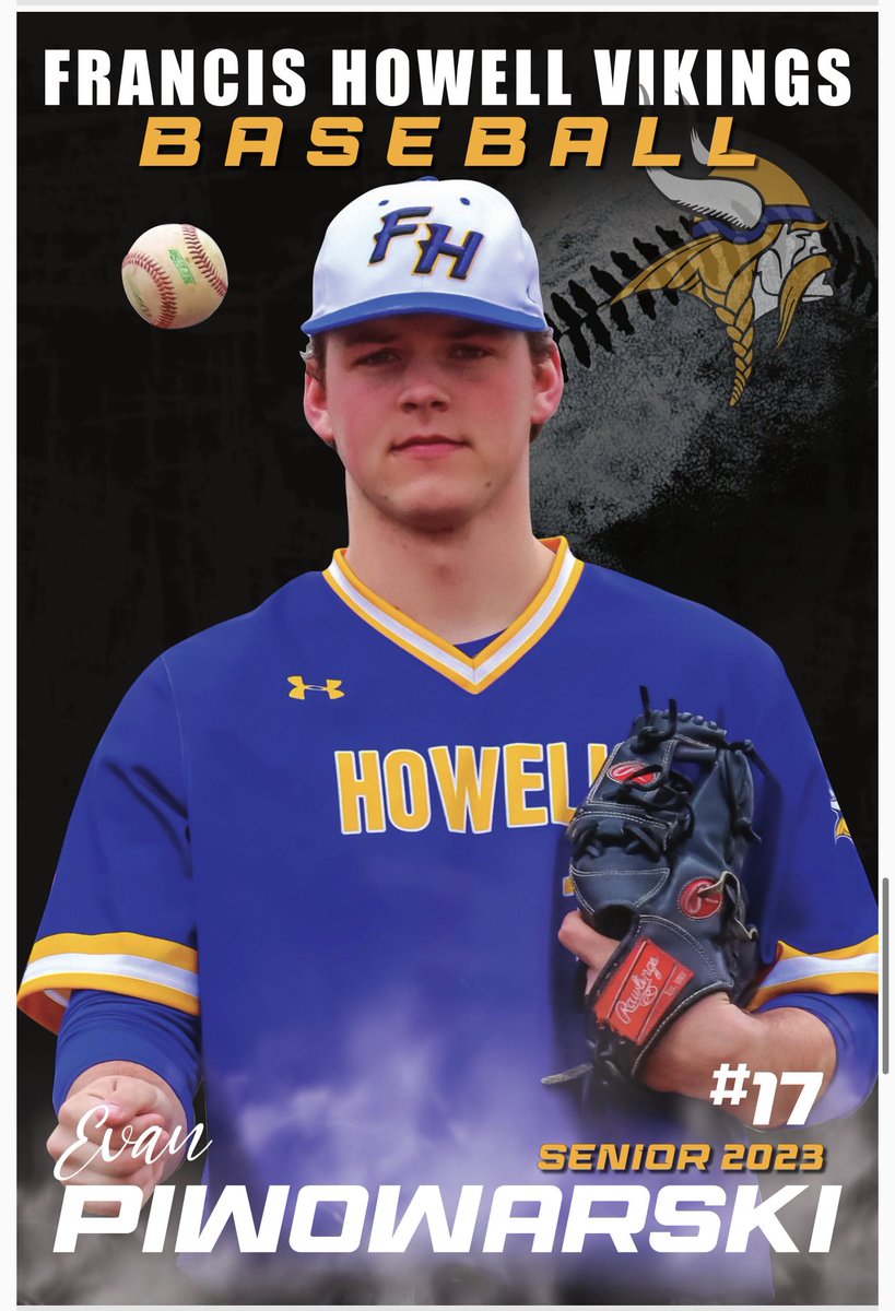 rnorfleet31's tweet photo. Senior, Evan Piwowarski @EvanPiwo @howell_baseball @FHVikings https://t.co/phCT8DT0WI