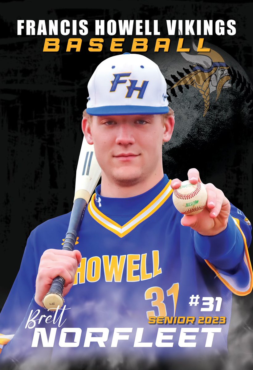 rnorfleet31's tweet photo. Senior, Brett Norfleet @brettnorfleet5 @howell_baseball @FHVikings https://t.co/PUF7vzqdIt