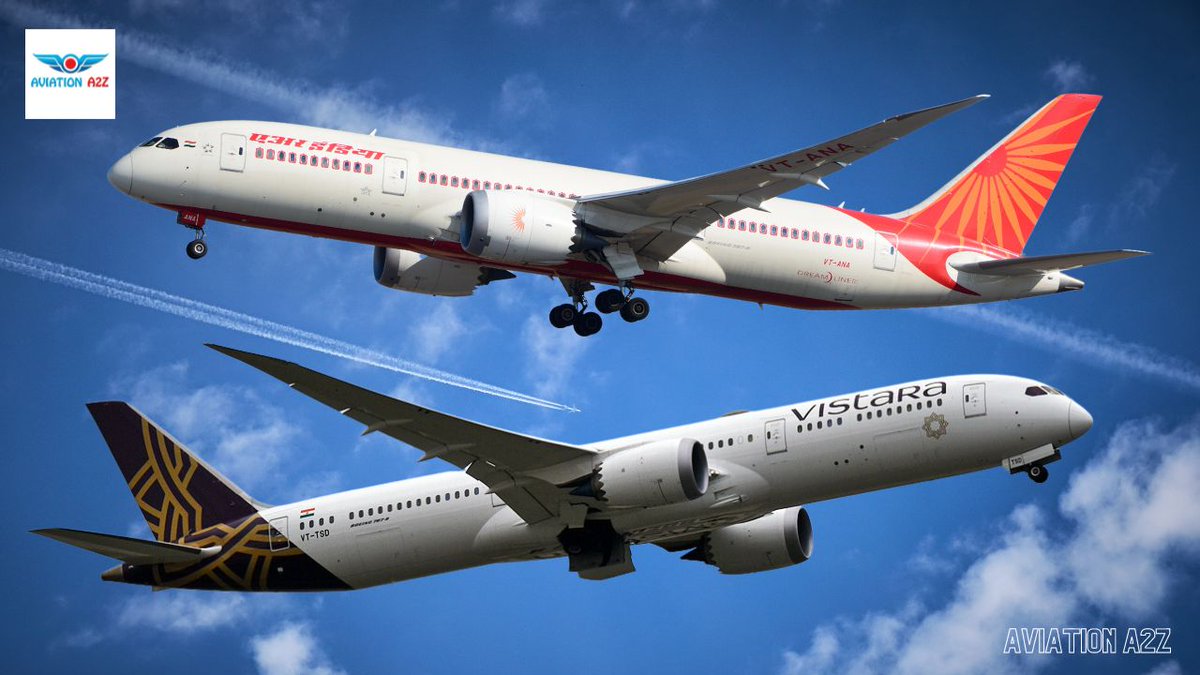 Aviationa2z's tweet photo. #Tata owned #Indian Carriers, #AirIndia (AI) and #Vistara (UK), signed the #Interline agreement. According to a source, the bilateral interline agreement will help passengers travel seamlessly with both carriers using a single ticket. #Avgeek #exclusive
https://t.co/QVvFJ08KyW https://t.co/MwVXQdH1Bx