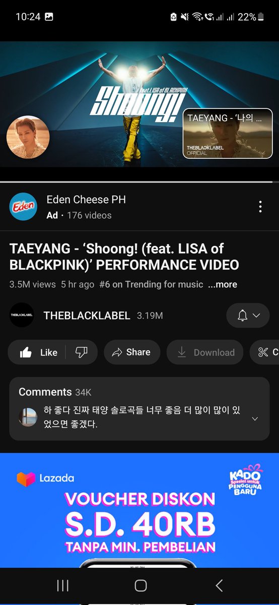 Grcllemgl_'s tweet photo. @blinkeushoppe @Grcllemgl 
Timestamp : 10:24
@blinkeushoppe

#LISA 
#SHOONGxTAEYANGxLISA 
#TAEYANGxLISA https://t.co/FggAZvxgHx