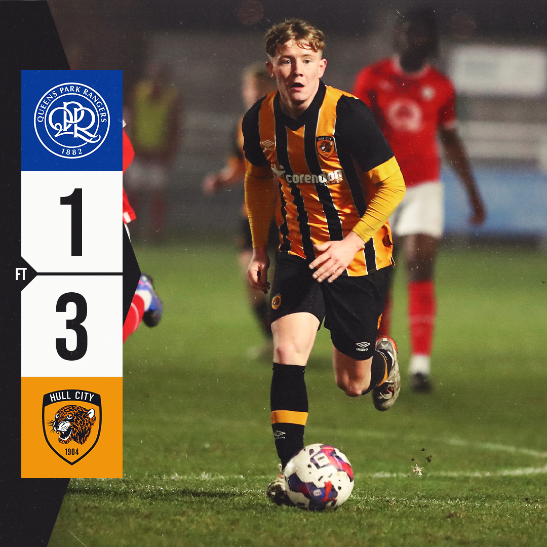HullCityAcademy's tweet photo. FULL-TIME RESULT:

🌀 QPR U21s 1-3 Hull City U21s 🐯

🗞️ The Under-21s secure all three points in the #U21PDL as goals from Alfie Taylor, Glen Sani and Oliver Green saw the Tigers reign victorious at Loftus Road. 

🐯 #hcafc #hcafcU21 https://t.co/nS3M6QoF4M