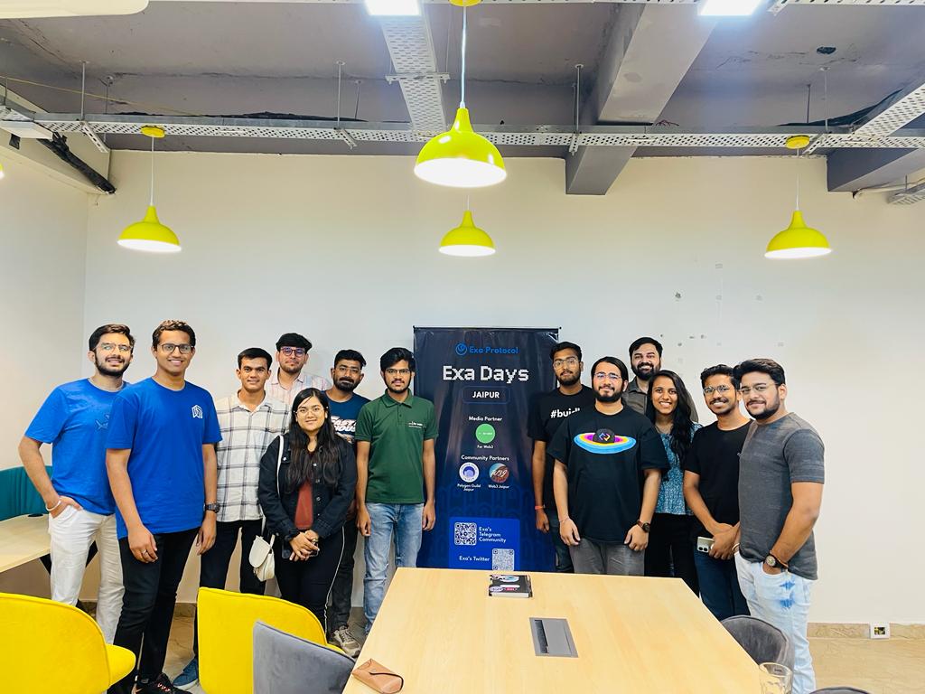 Exa Days!

We recently organized our first EVER meet up in Jaipur called Exa Days Jaipur 🎟️

Jaipur was the first stop of our Multi-City Meetup Series 🏢

And, it was a huge success!

Here's a quick recap of everything that went down 🧵