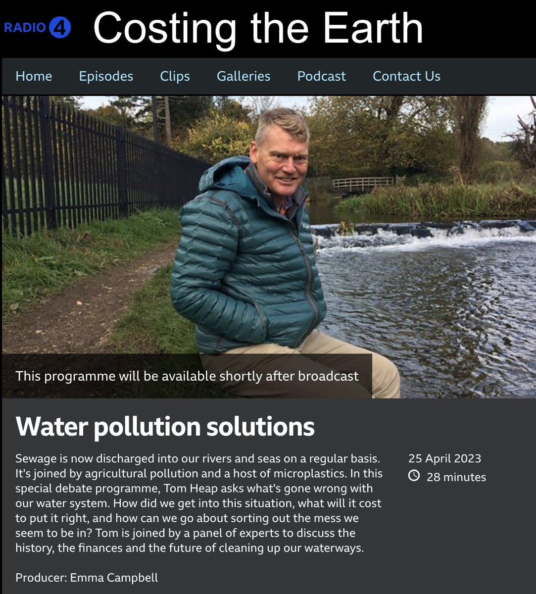 Sarah Cotterill (@sarahecotterill) on Twitter photo Combined sewer systems are frequently overspilling due to urbanisation & increasingly intense rainfall. It was nice to contribute to <a href="/BBCRadio4/">BBC Radio 4</a> @costingtheearth on #sewage #pollution, to explain how nature-based solutions can help address the problem! bbc.co.uk/programmes/m00… Combined sewer systems are frequently overspilling due to urbanisation & increasingly intense rainfall. It was nice to contribute to <a href="/BBCRadio4/">BBC Radio 4</a> @costingtheearth on #sewage #pollution, to explain how nature-based solutions can help address the problem! bbc.co.uk/programmes/m00…