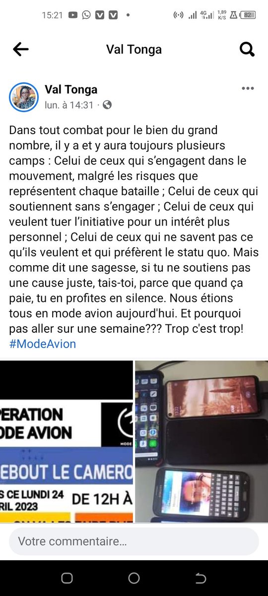 ValTonga's tweet image. L'opération #modeavion237  me rend tellement proud. Je ne sais pas la dernière fois que j'ai été si fière de nous Camerounais. #Mtn et #Orange vont nous respecter
