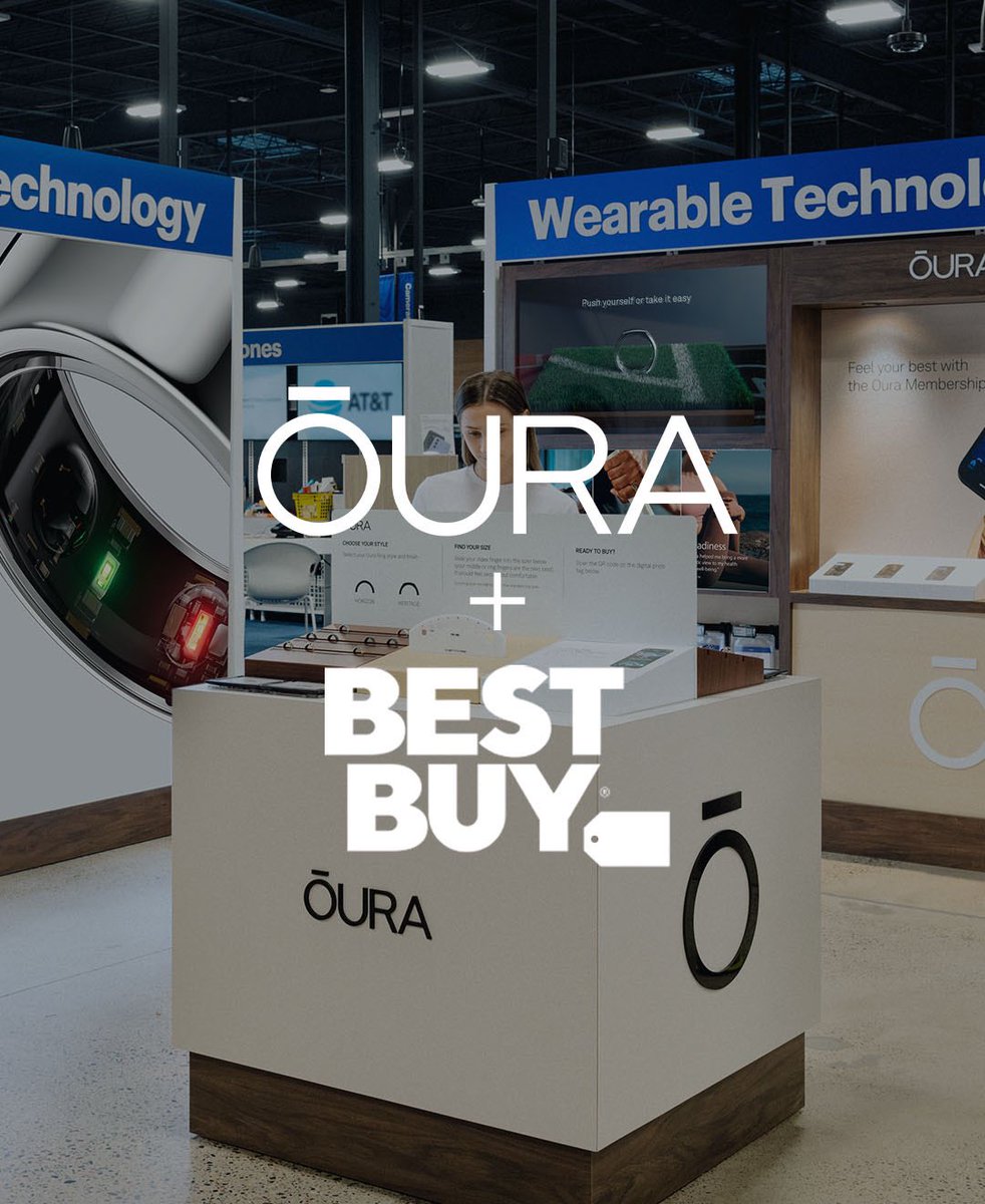 Hey @bestbuy, let’s take this offline. We’re excited to announce that Oura Ring is now available at Best Buy. Explore the Oura Membership in-person, pick your style, and size yourself to find the perfect fit. ouraring.com/blog/oura-ring…