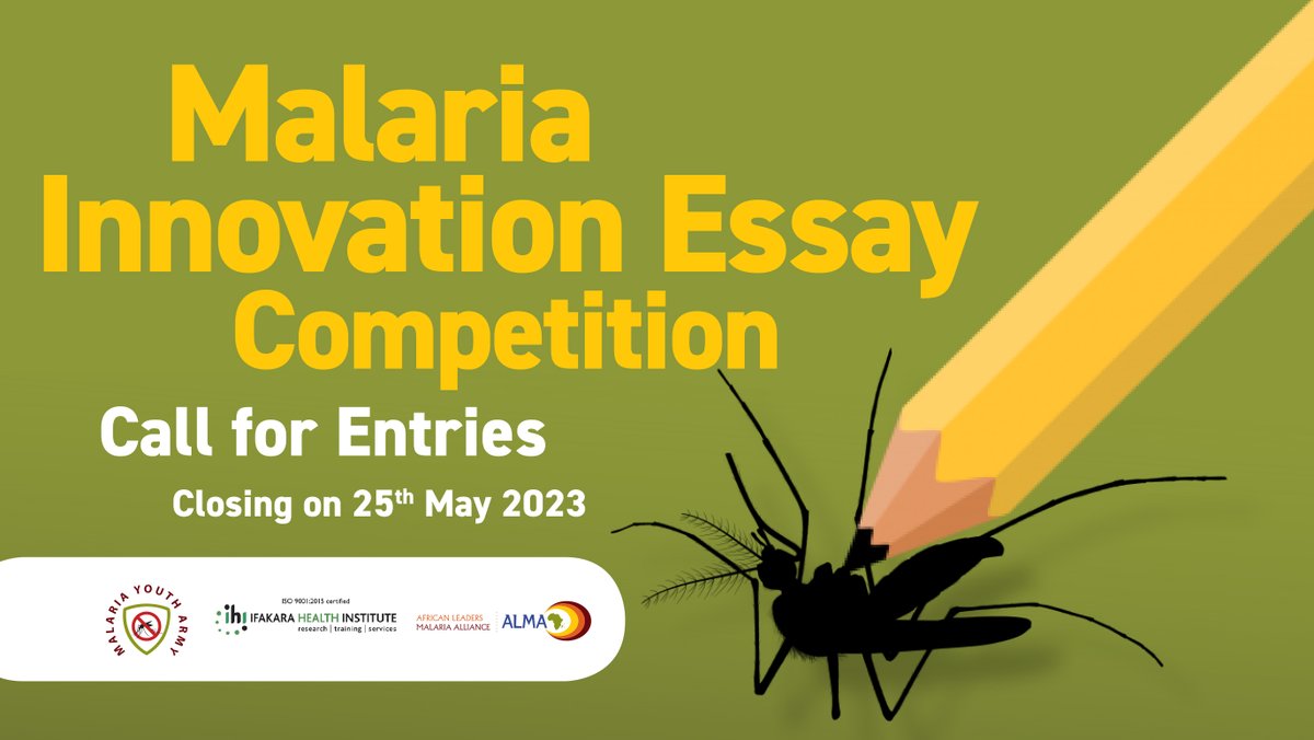 📢Calling on African #youth with innovative ideas on combating #malaria to participate in the Malaria Innovation Essay Competition. 

Finalists stand a chance to win cash prizes of up to $2,500!

Details: bit.ly/3L5qdd5

#MalariaInnovationEssay