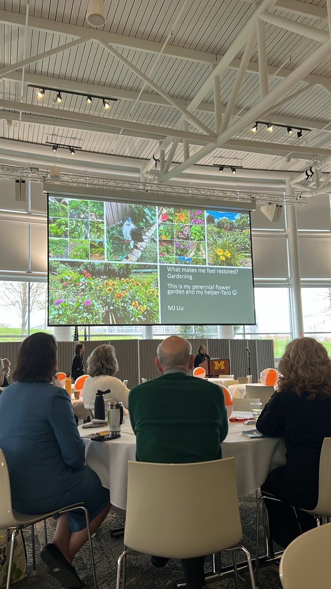 lexsnyderPathA's tweet photo. First session of the @UMichPath CP symposium, (Re)Connection: Building Community and Resilience, discussing things/activities that bring us joy. https://t.co/VAwfPQnWb9