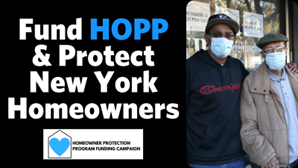 New York State has unprecedented mortgage default rates. The Homeowner Protection Program (HOPP) provides vital services to homeowners at risk of mortgage and tax foreclosure. We must fully #fundHOPP and help people keep their homes! <a href="/LizKrueger/">Senator Liz Krueger</a> <a href="/bradhoylman/">Brad Hoylman-Sigal 🌈🥯</a>