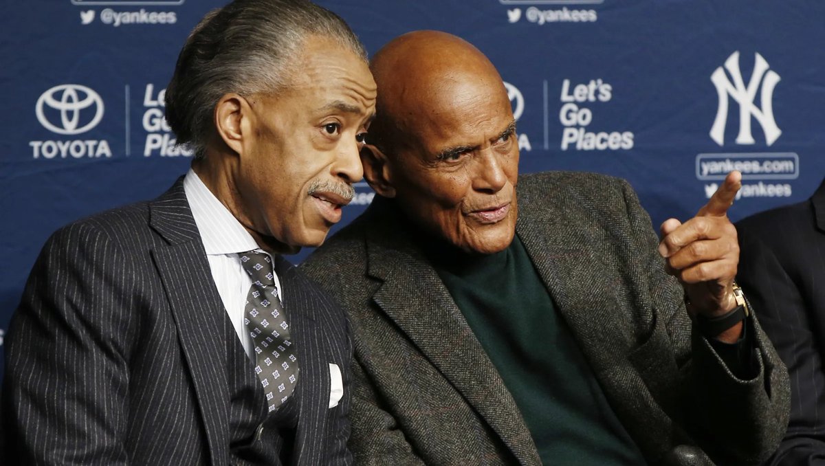 TheRevAl's tweet photo. I’m heartbroken at hearing of the death of Harry Belafonte, a true mentor &amp; friend. I cherished the time he would give me &amp; others to guide us &amp; correct us. He was a history changing activist, a culture changing entertainer, &amp; an unmatched intellectual. RIP &amp; Power, Mr. B✊🏾❤️🕊️ https://t.co/nSsHz4sHxb