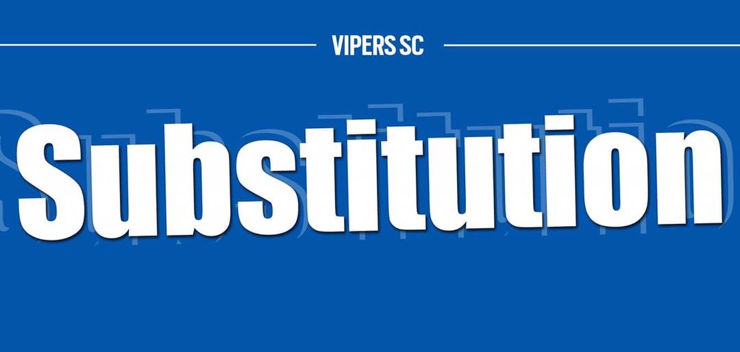 VipersSC's tweet photo. 🔄 | First Substitution!!!

⤴️ Cromwel Rwothomio

⤵️ Karim Ndugwa 

[0-1] 73' | #AHSCVIP | #VenomsUpdates | #OneTeamOneDream https://t.co/0Xpz7KSMB1