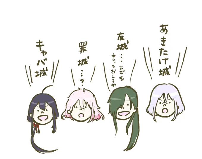 脇差たちに本丸名考えてもらいました 